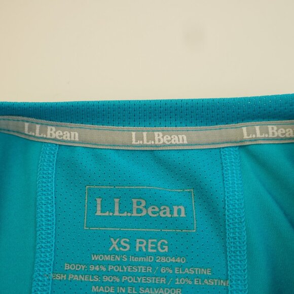 L.L. Bean Teal Crew Neck Athletic T-Shirt Top XS Reg Short Sleeve - Picture 10 of 10